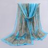 Fashion Floral Chiffon Women Scarf Paisley Beach Silk Shawls Scarves Headband Female Headband Wraps Hijab 50*160Cm