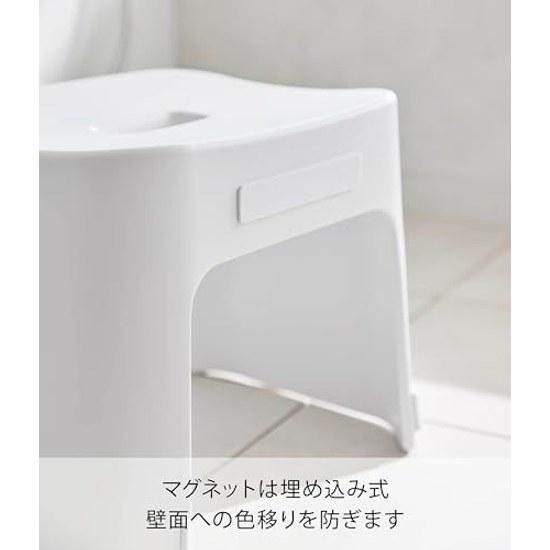 Магнитный табурет для ванной Yamazaki Easy-to-Clean SH26 White Tower 1651