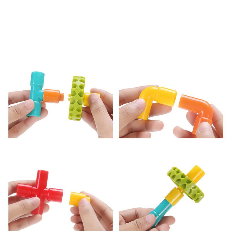 Детская развивающая головоломка, подключаемый модуль, сделай сам, водопровод, строительный блок, игрушка, образование для детей раннего возраста, пластиковый блок, игрушка
