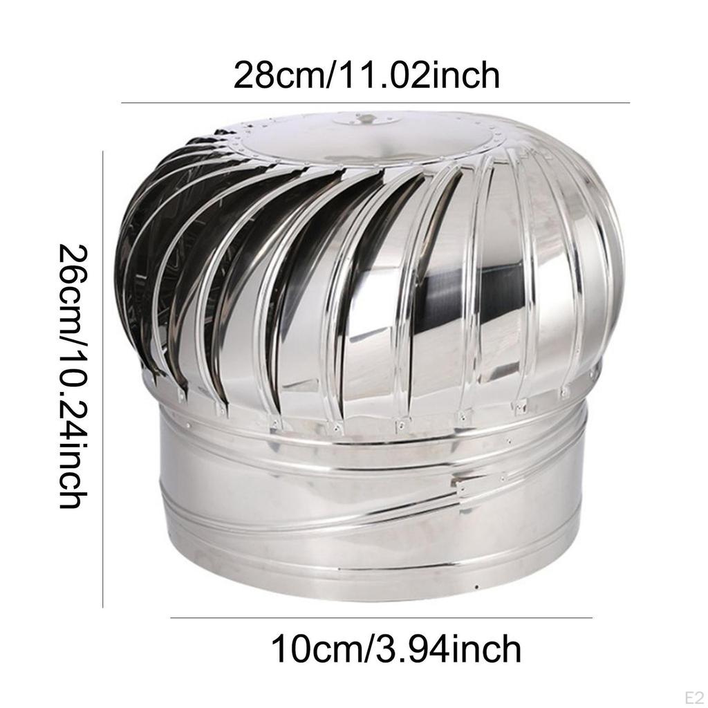 Roof Ventilator Air Outlet Easy Installation Weatherproof Flue Vent Wind Turbines Cap