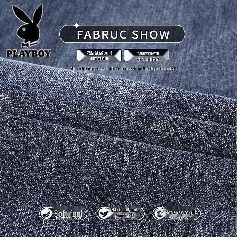 PLAYBOY Мужские свободные прямые тонкие ретро джинсы