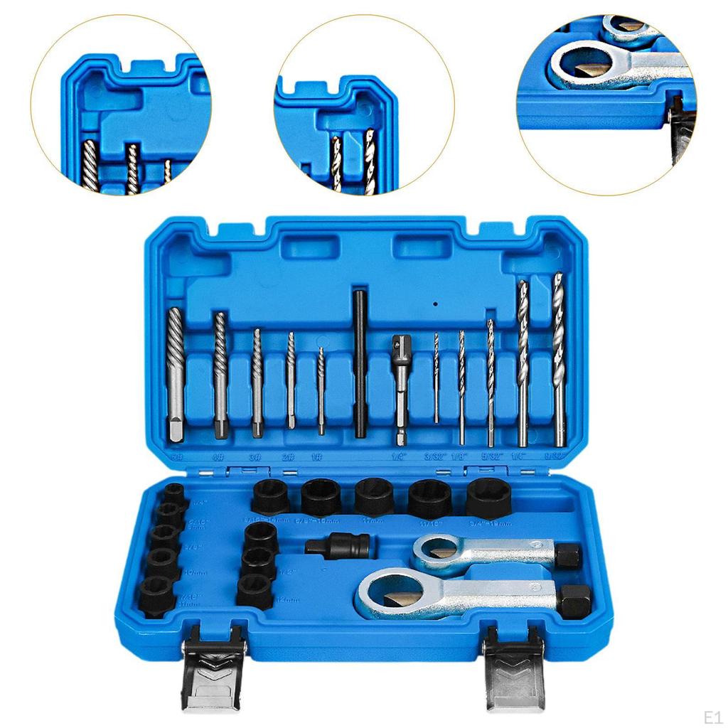 Набор головок для извлечения поврежденных винтов, профессиональный прочный портативный инструмент для сноса стали