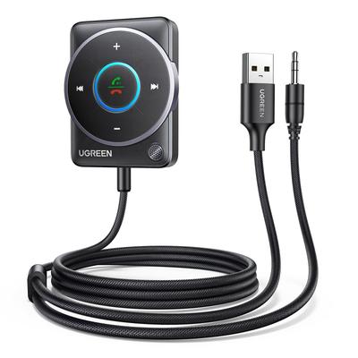 Последнее Bluetooth-подключение к автомобилю и шум Bluetooth USB Type Bluetooth Aux для автомобильного разъема Не требуется зарядка 5.4 Приемник, [Улучшенный]