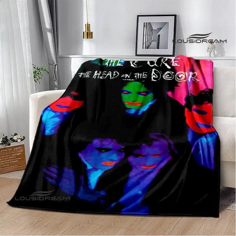 Рок-группа The cure Печатные одеяла Плед для пикника Теплые фланелевые одеяла Мягкое и удобное одеяло постельное белье Подарок на день рождения