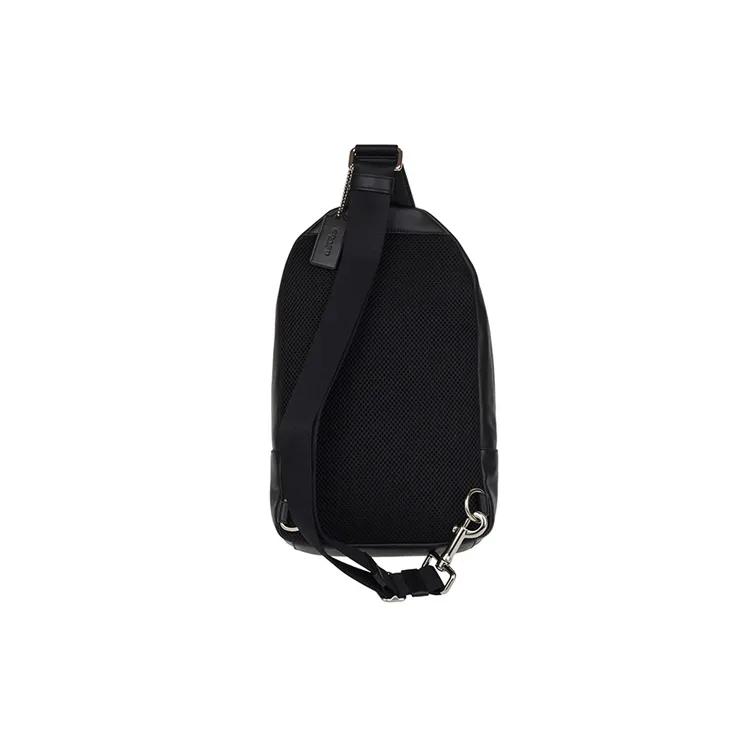 COACH Charles PVC Crossbody Bag Sling Bag Men's Black Gray (Unisex) Sling Bags 54787 CQBK