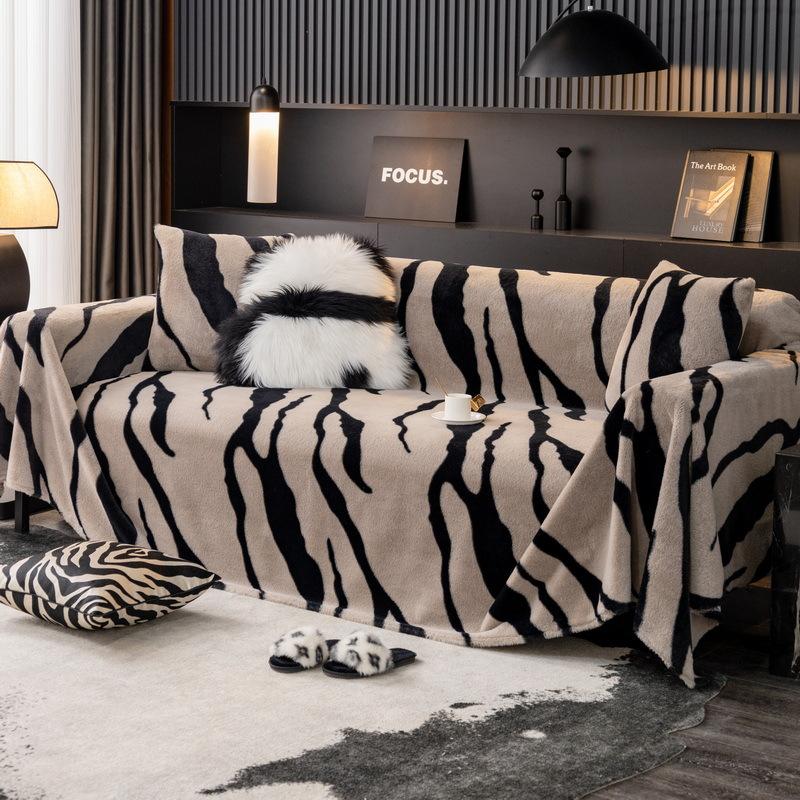Bunny Cashmere Sofa Cover Towel Thick Non-Slip Sofa Cover Light Luxury High-Grade Autumn and Winter