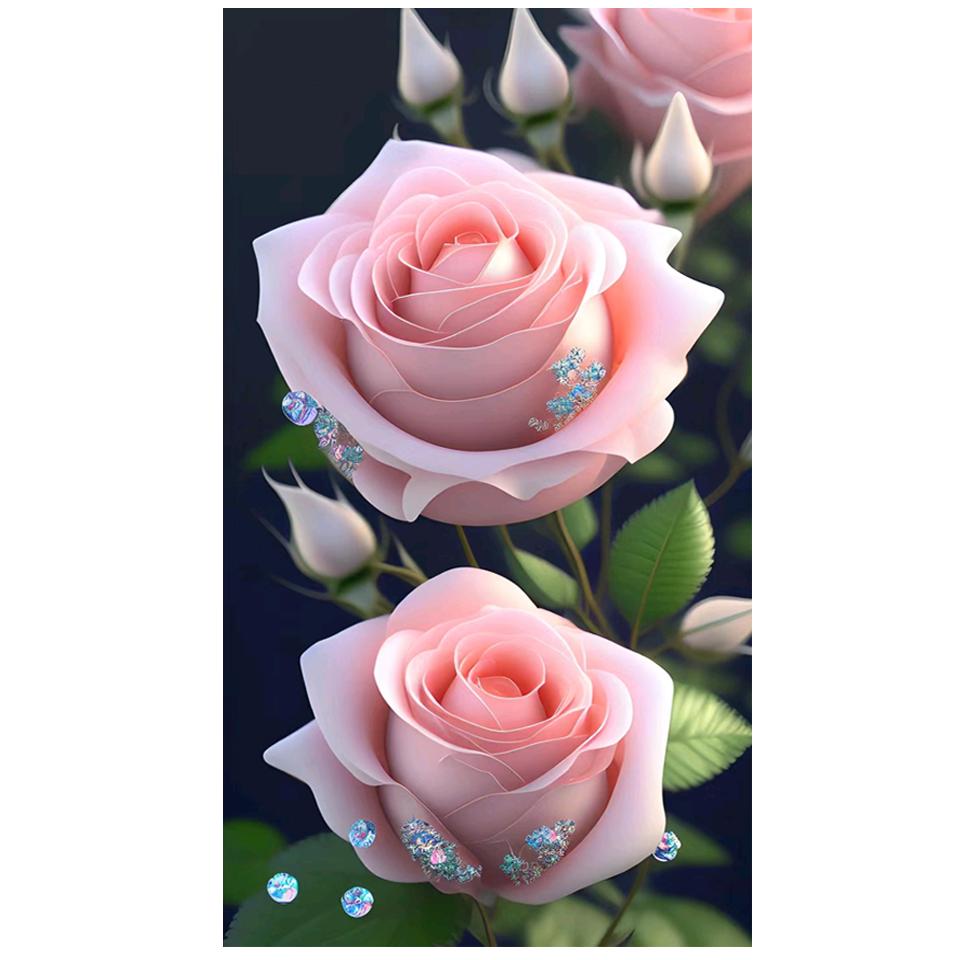 Красочная роза 5D алмазная живопись картина полная квадратная круглая мозаика со стразами цветы вышивка крестиком Diy Настенный декор вышивка