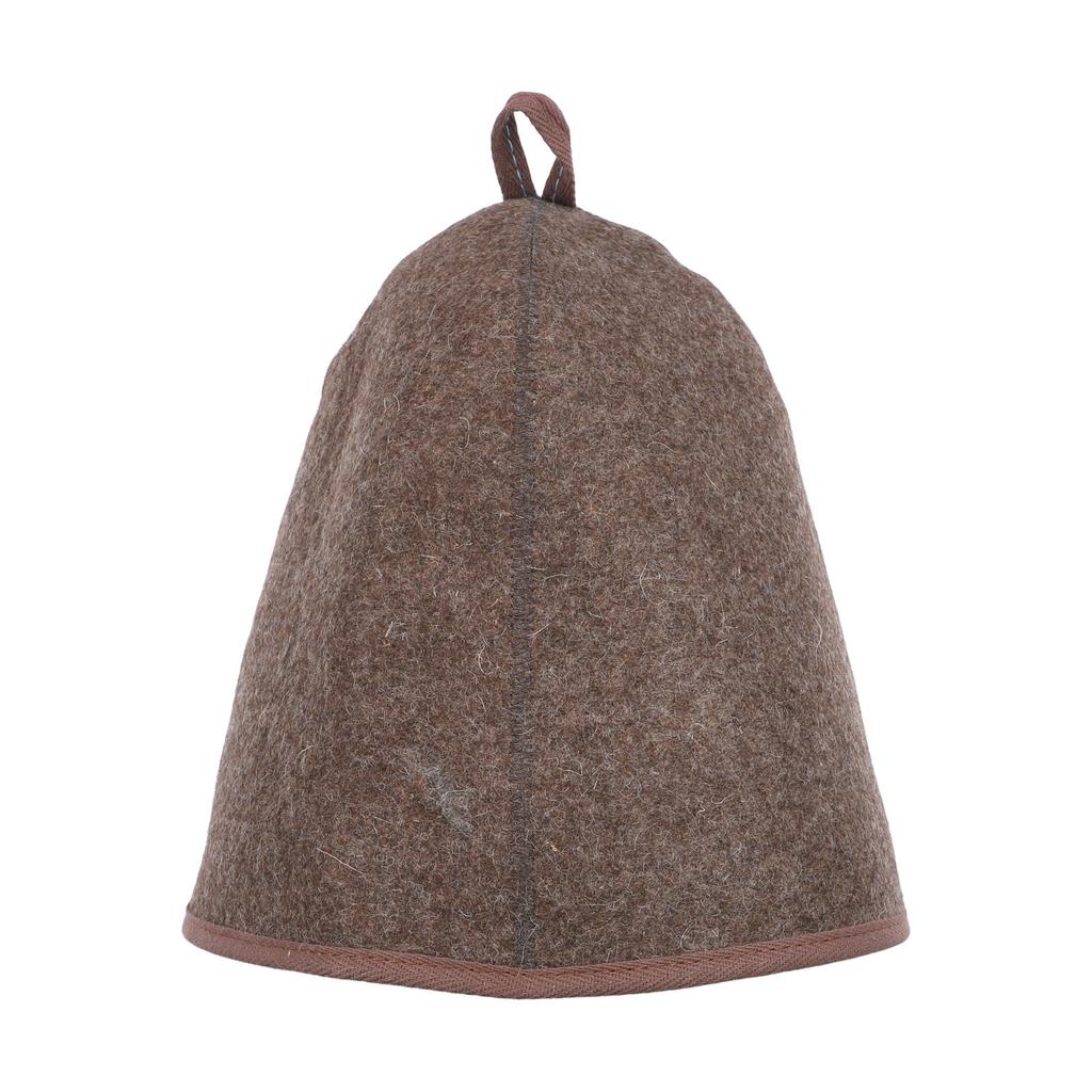 Felt Sauna Cap Heat Resistant Shower Cap Portable Sauna Hat 3mm Thick Material