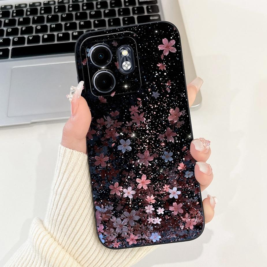 Чехол для Infinix Smart 9 Hot50i X6531 X6532 Милый Счастливым Котом Мультяшная Обложка Мягкий ТПУ Чехол для Телефона Для Infinix Hot 50i Smart9 HD Оболочка