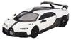 TrueScale Miniatures MINI GT 164 Bugatti Chiron Pur Sport White Left-hand Drive Finished Product