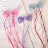 1PCS New Fashion Kids Bow Strap Hairpin Baby Weaving Headwear Long Beauty Girls Hairpins Fashion Children's Hair Accessories