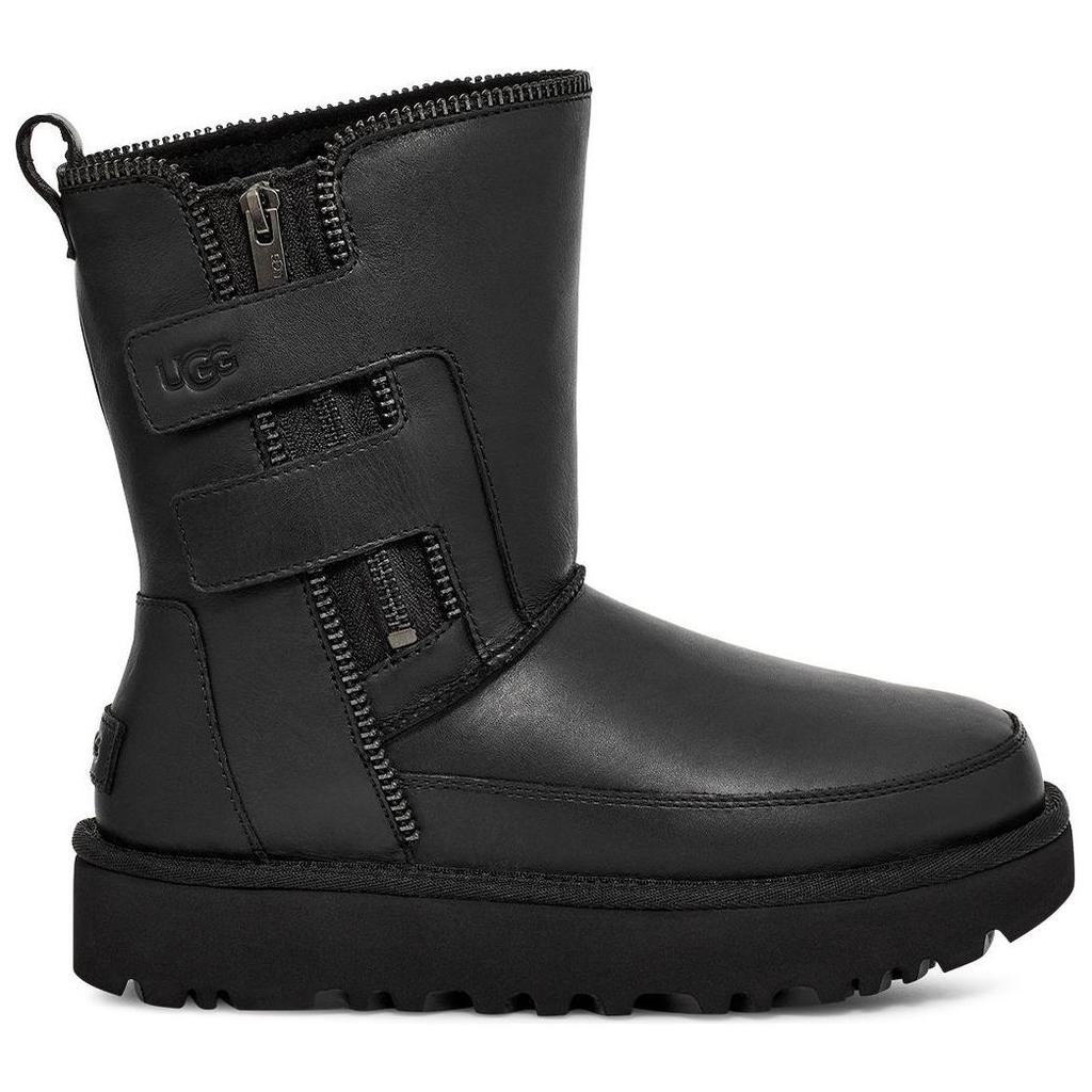 UGG Classic Short Moto Boot Black Women Sneakers 1164710-BLK