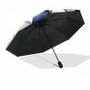 White Suit Performance Outdoor Automatic Umbrella Sturdy 8-Rib Shaft Sturdy Construction Durable Everyday Carry Umbrella Stylish Accessory