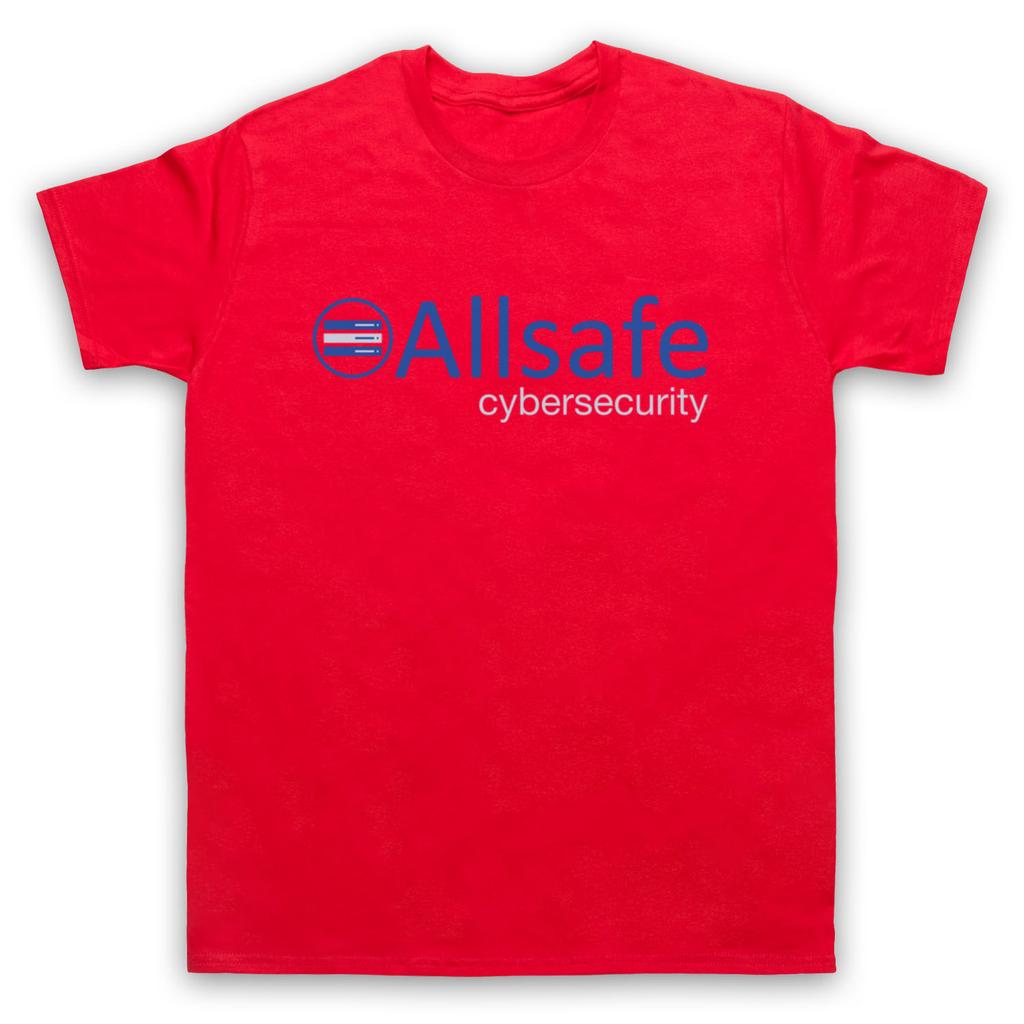 ALLSAFE CYBERSECURITY UNOFFICIAL MR. ROBOT CYBER CRIME MENS & WOMENS T-SHIRT Graphic Short Sleeve Shirt Unisex Men Women Summer