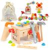 Набор игрушек Монтессори от Educational Assembly Развивающая игрушка Рука и палец Закон о санитарии пищевых продуктов 6-й день рождения Игрушка плотника Деревянный ящик для хранения