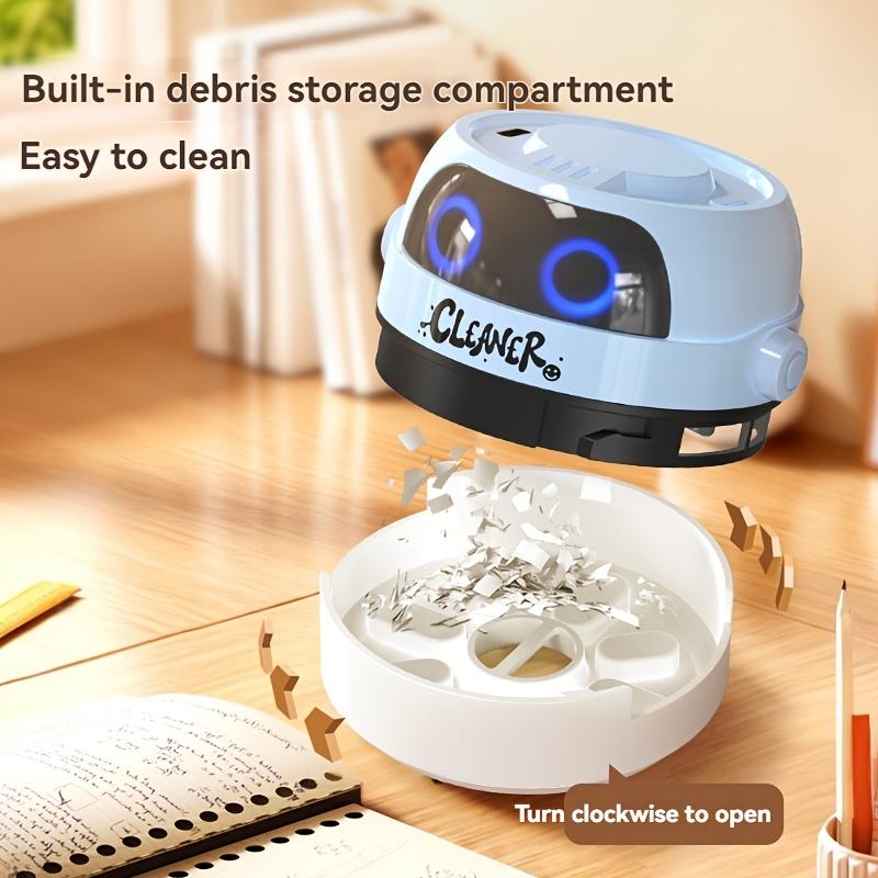 Mini Desktop Vacuum Cleaner Portable Table Crumb Sweeper Battery Operated Pencil Eraser Dust Keyboard Vacuum Cleaner