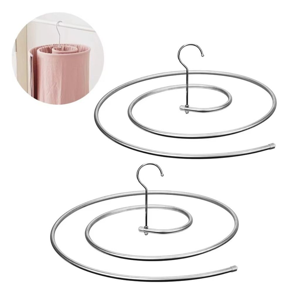 Rotating Quilt Sheet Hanger Round Spirals Clothes Pole Home Storage Spirals Drying Rack Towel
