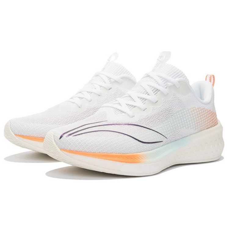 Кроссовки женские Li Ning Red Rabbit 5 Pro Non-Slip Durable Low-Top для бега, стандартные, белые, ARMS004-7