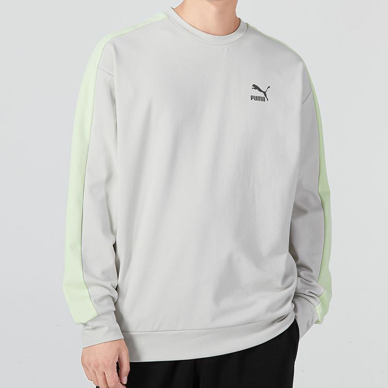 Puma Спортивная повседневная толстовка с логотипом Color-Block, топы унисекс, серый 538830-09