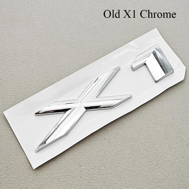 3D ABS Car Styling Letters Rear Trunk Auto Decals Logo X1 X6 Sticker Emblem For BMW X1 X6 E84 E71 Exterior Accessories