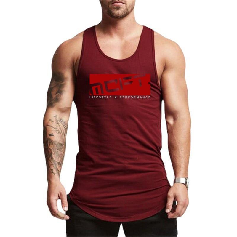 Do The Work New Hot Sale Мужской Бодибилдинг Хлопок Тренажерный Зал Спорт Фитнес Slim Fit Лето Повседневная Мода О-Образным Вырезом Печатных Тренировок Крутой Жилет
