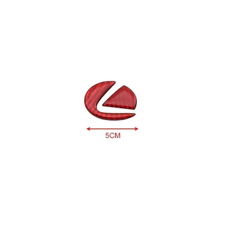 WDM2 2026 Hot Interior Stickers Carbon Fibre Car Steering Wheel Badge Sticker For Lexus RX350 GX460 GS350 IS250 IS350 ES350 ES250 ES
