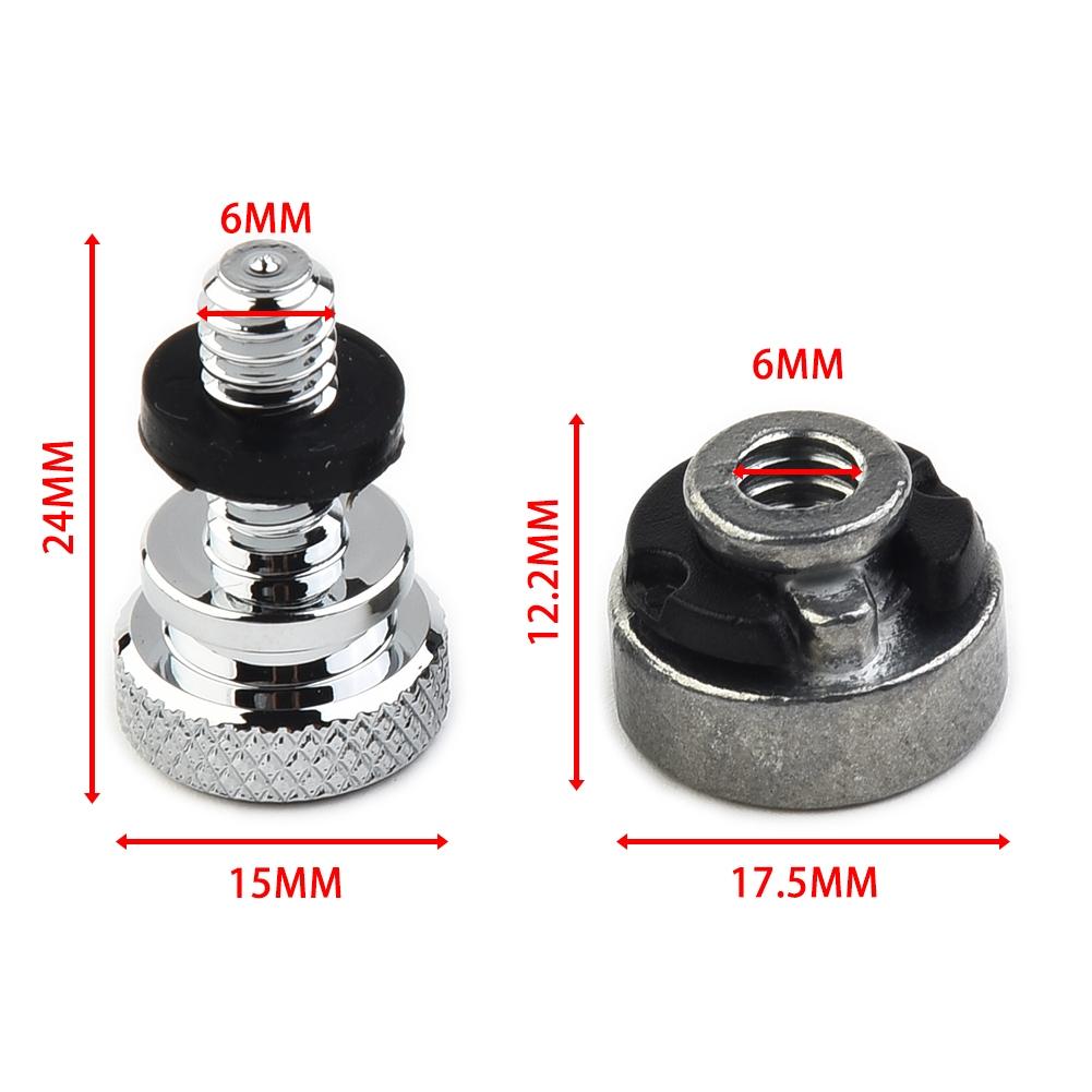 Rear Fender Seat Rear Fender Seat Bolt Screw Mount Nut Street Glide Chrome