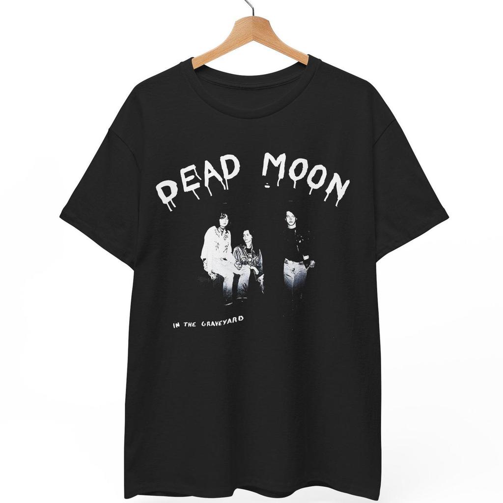 Футболка Dead Moon, Футболка панк-группы из гаража на кладбище, Рубашка в винтажном стиле психоделического рока, Топ с изображением андеграундной музыки Портленда