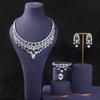 Arabian Bridal Chain Elegant Luxury Red Sapphire Set with Heavy Industry Jewelry Ladies Jewelry