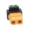 Portable 10A Solderless XT60 Female To 2Pin Connector for Devices UAV Solar Charging Systems Green