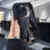 Чехол для телефона Хэллоуинская ведьма Черная кошка Луна Арт для iPhone 17 16 15 14 13 12 11 Серии Pro Max Plus Двойная защита
