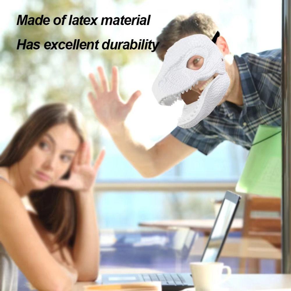 Косплей Реквизит Головной убор Динозавра Открывающийся Рот Головной убор Дракона Маска Динозавра на Хэллоуин для Вечеринки