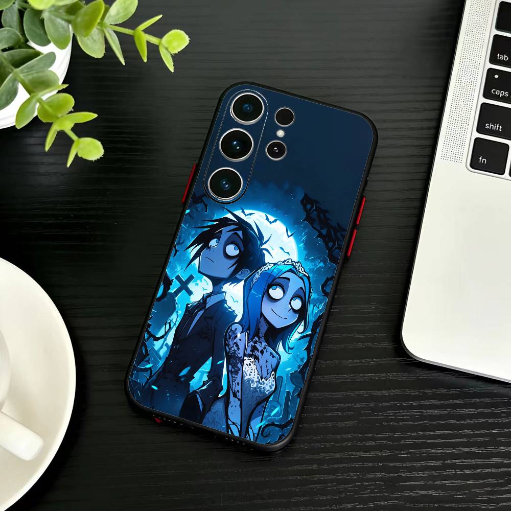 P-Corpse Bride Phone Case For Samsung S26,S25,S24,S23,S22,S21,S20,S30,Ultra,Plus,Fe,Note,5G Black Cover