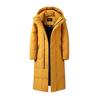 Winter Thick Men Women Down Jacket Fashion Hooded X-Long Warm Duck Down Coat High Quality Brand Clothing Plus Size