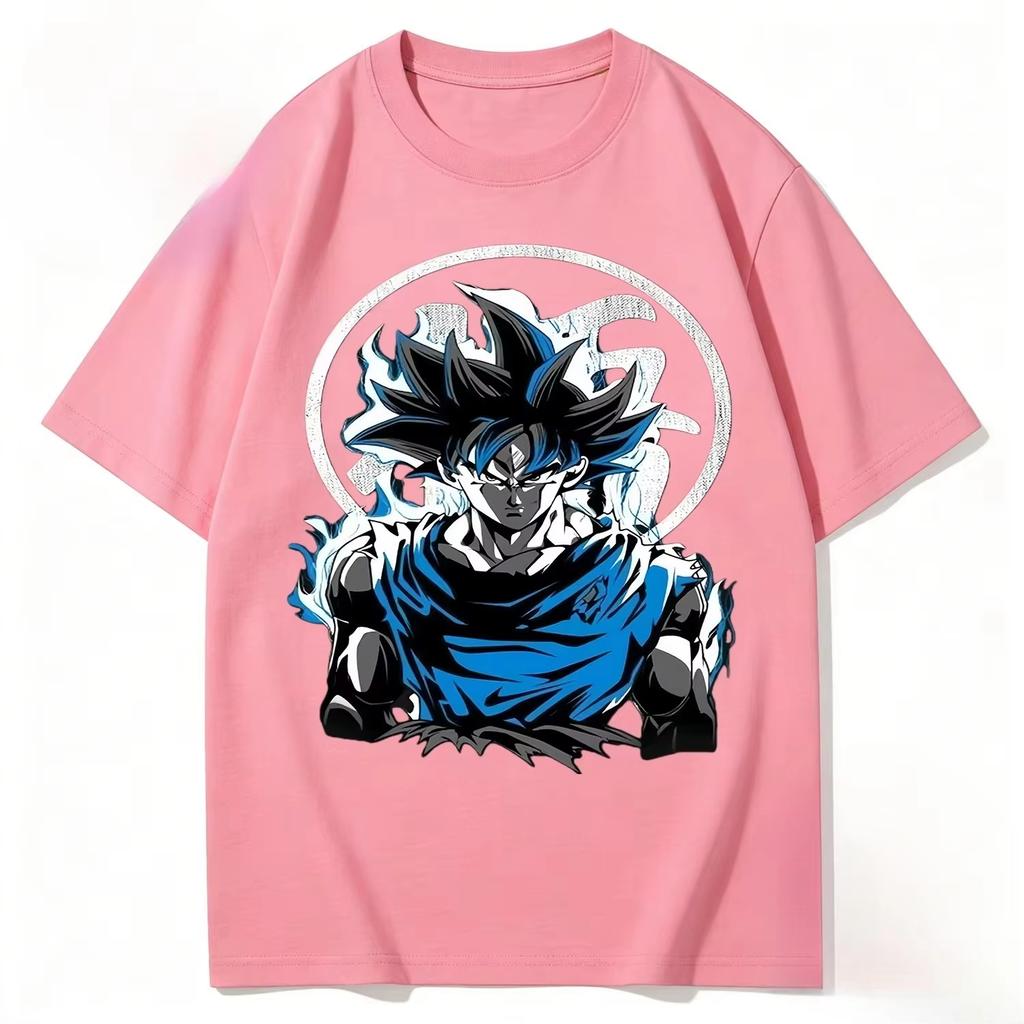 2026 Summer Dragon Ball Retro High Quality pure Cotton TShirt Fashion Goku Ultra Instinct Print Unisex Casual Top Unisex Women