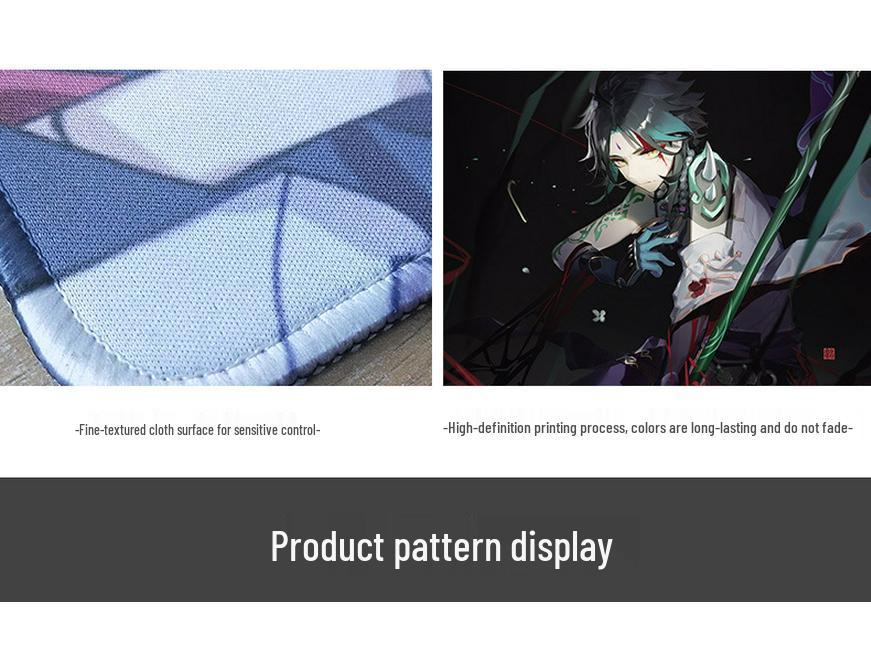 Очень большой коврик для мыши Genshin Impact Венти - Утолщенный аниме коврик для клавиатуры