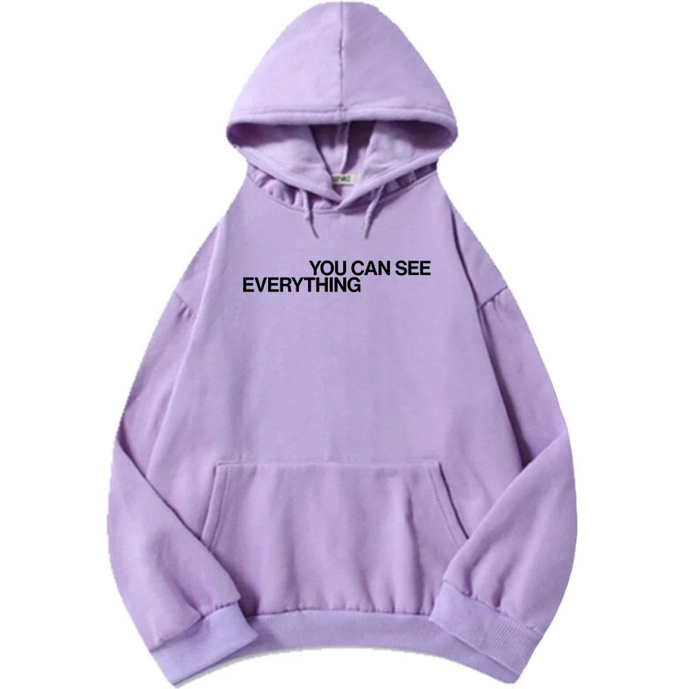 Film You Can See Everything Logo Print Hoodies Unisex Streetwear Casual Long Sleeve Hooded Sweatshirt Graphic Merch Casual Hoody