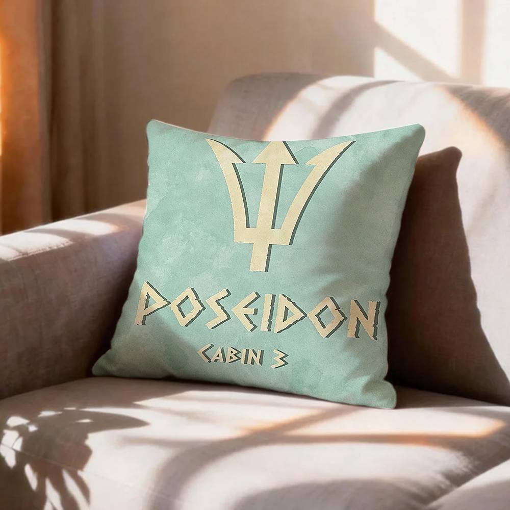 COOL SSon DDaughter of Poseidon Greek Pillow Case Pattern Printed Pillowcase For Living Room Sofa Cushion Cover