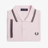 Fred Perry [M3600] Рубашка Fred Perry с двумя полосками - Ледяной розовый/Темно-синий Afpm2G33600-82C