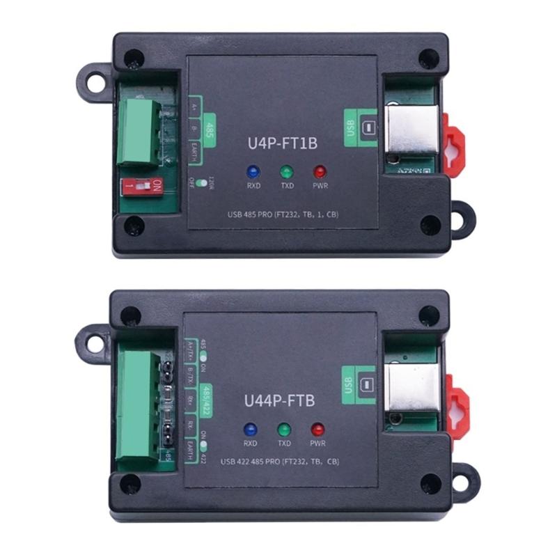 USB to RS485/RS422 Serial Converter Module USB-B DB9 Featuring Signal Isolation Multiple Protections U4P FT1B/U44P FTB