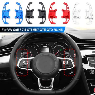 Для VW Golf 7 7.5 GTI MK7 GTE GTD RLINE Volkswage Polo Scirocco Jetta GLI рулевое колесо автомобиля подрулевые переключатели удлинитель рычага переключения передач наклейка