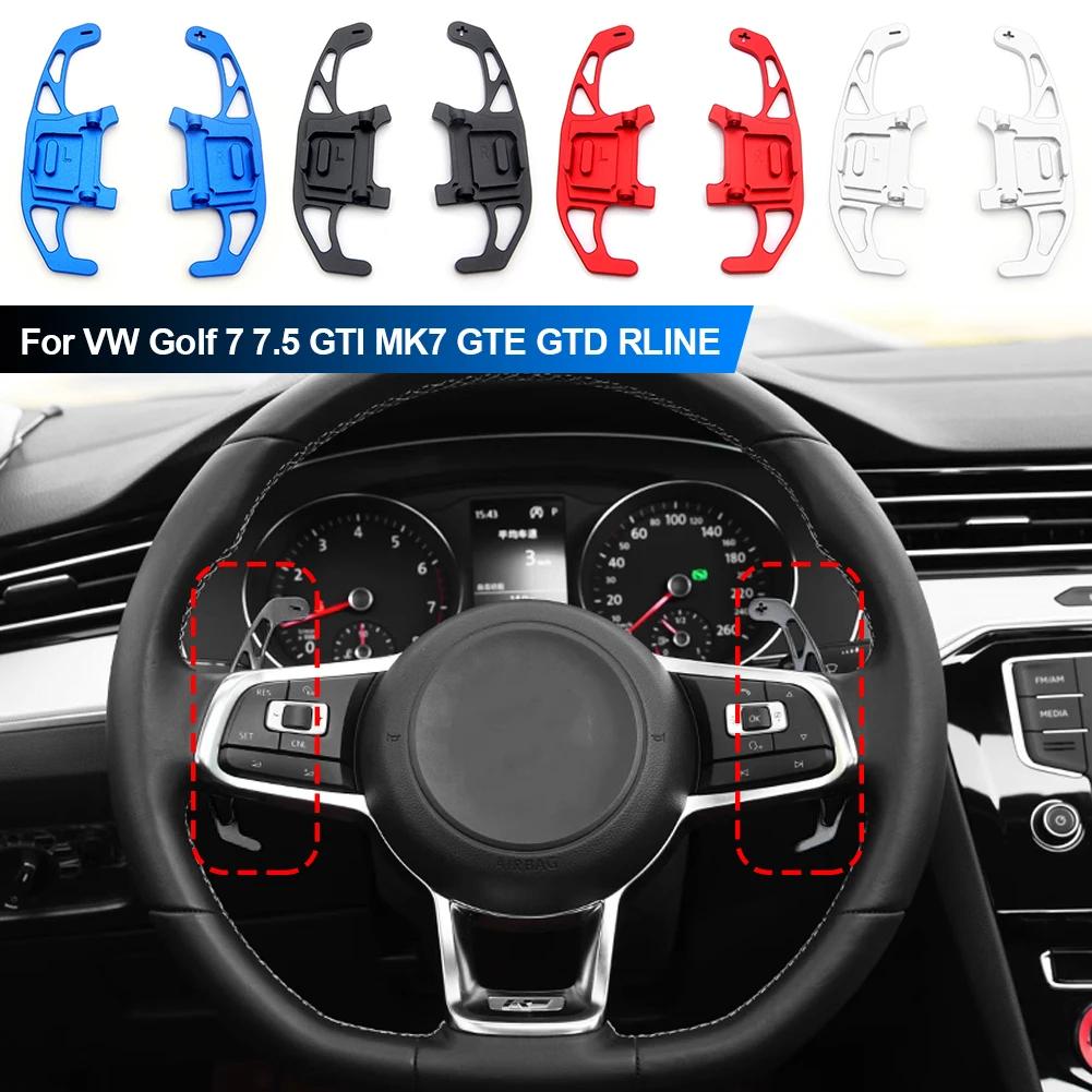 Для VW Golf 7 7.5 GTI MK7 GTE GTD RLINE Volkswage Polo Scirocco Jetta GLI рулевое колесо автомобиля подрулевые переключатели удлинитель рычага переключения передач наклейка