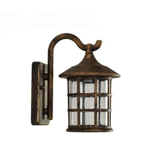 Rustic Iron Waterproof Outdoor Wall Lamp Vintage Kerosene Lantern Street Light Industrial Sconce For Bar Coffee Shop