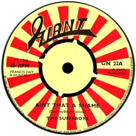 7-дюймовая пластинка SUPERBOYS Aint That A Shame Do It Right Now GN22 Giant 1968 UK Регги Ска Даб Б/у
