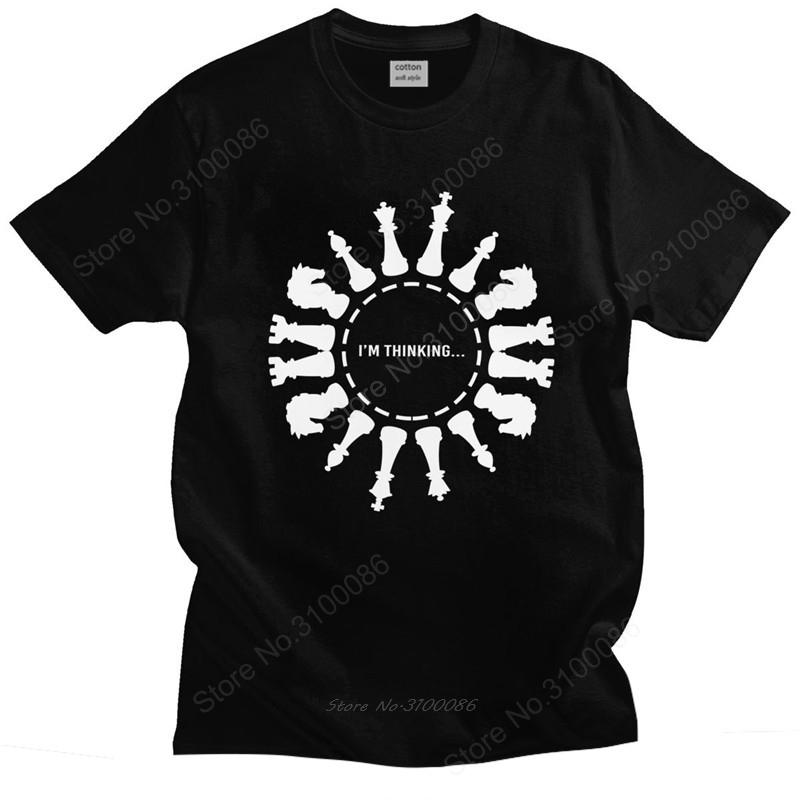 Fashion Strategy Checkmate Chess T Shirts Unisex Short Sleeves Streetwear Chessboard Game Tshirt Loose Fit Cotton Tee Tops Apparel