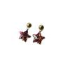 2021 Colorful Retro Star Christmas 925 Silver Earrings