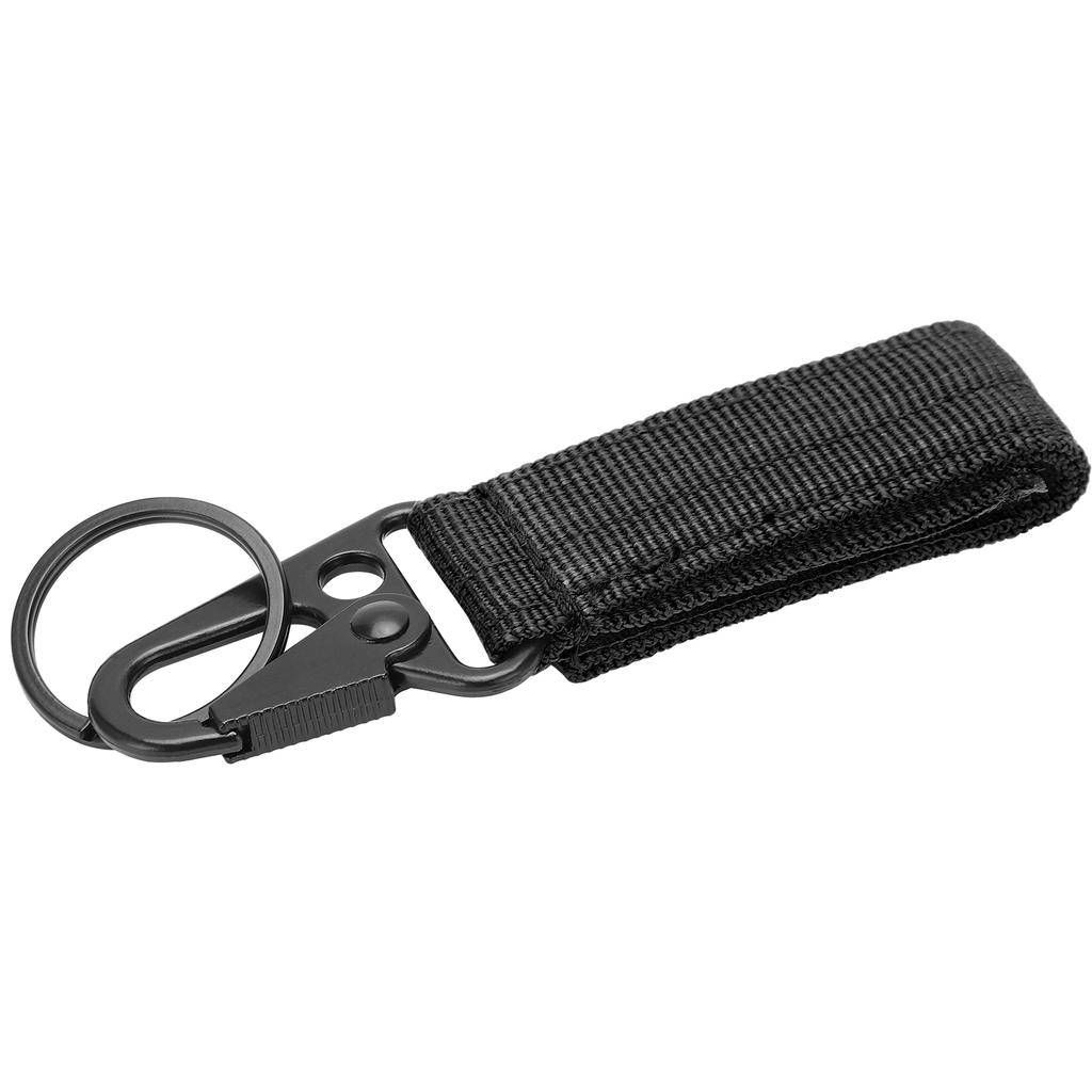 Outdoor Belt Hanging Keychain Carabiner Hook and Loop Strap Keyring Clip Buckle Hanger