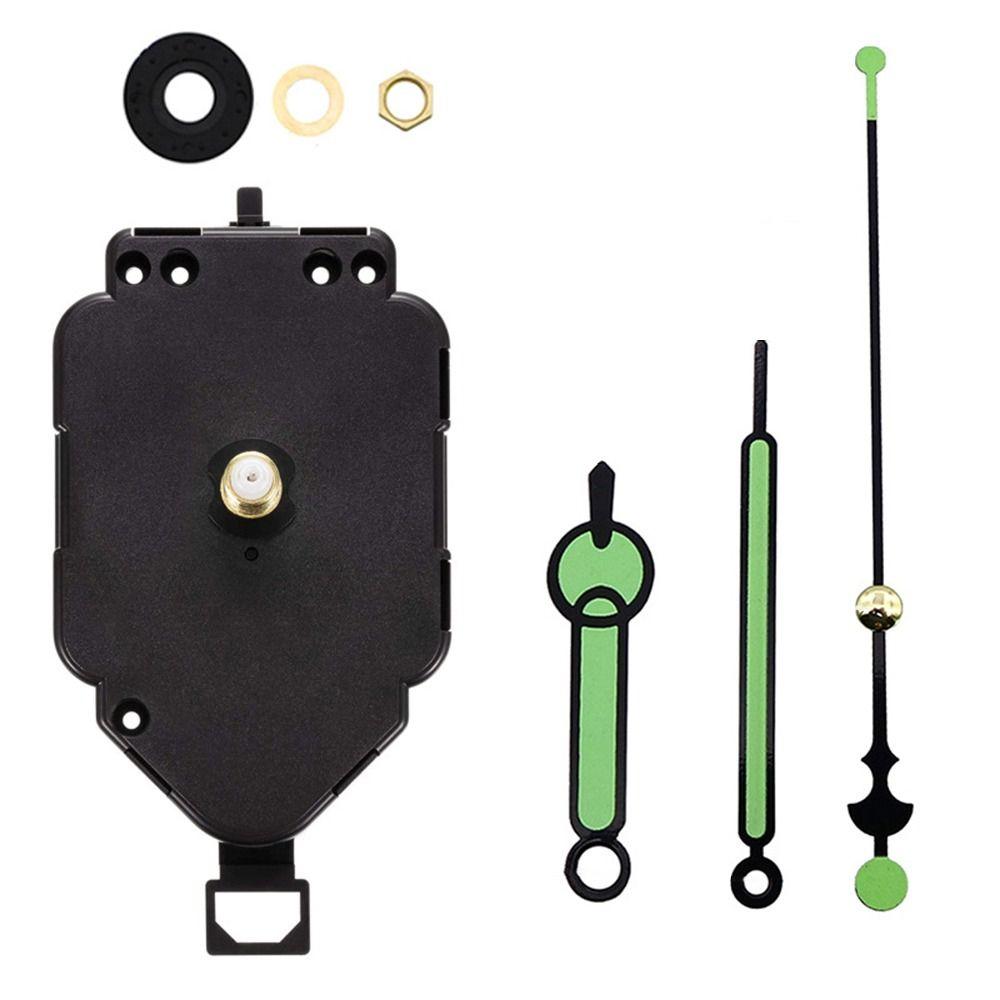 Черный маятниковый механизм часов с указателем часов/минут/секунд, детали настенных часов, комплект стрелок часов