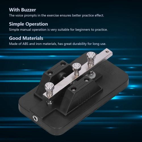 Telegraph Key, Durable, Easy To Use, Anti-corrosion, Fine Workmanship, Morse Code Key for Telegraph Practice