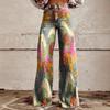 Women's Casual Pants Printed Casual Wide Leg Trend Pants